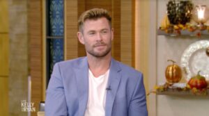 Chris Hemsworth was a guest on Thursday's episode of Live with Kelly and Ryan