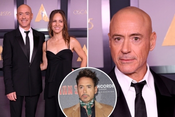Robert Downey Jr. looks unrecognizable with bald head