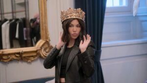 Kourtney Kardashian in a season two episode of The Kardashians that aired on Hulu on November 3, 2022