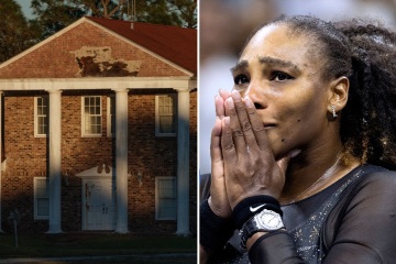 Serena's crumbling childhood home pictured during tense ownership battle