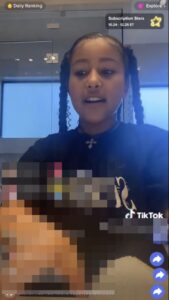 North West went live on Tiktok with her cousin, Penelope Disick, and Kim was not monitoring them