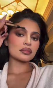 Kylie Jenner put together clips from her previous makeup sessions