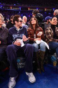 Pete Davidson and Emily Ratajkowski attended a basketball game between the Memphis Grizzlies and the New York Knicks at Madison Square Garden on Sunday