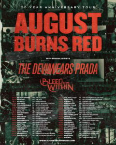 AUGUST BURNS RED Announces '20 Year Anniversary Tour' For 2023, BLABBERMOUTH.NET Presale