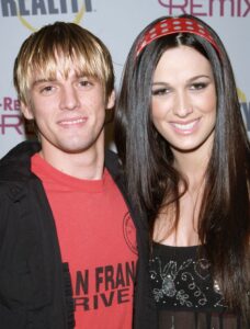 Aaron Carter and twin sister, Angel Carter, during "The Reality Remix Really Awards" in Hollywood on Oct. 24, 2006.