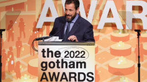 Adam Sandler Talks Safdies, Gives Hilarious Speech at Gotham Awards