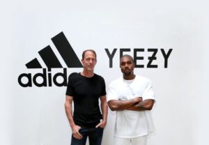 Adidas Chief Marketing Officer Eric Liedtke, left, and Ye in 2016.