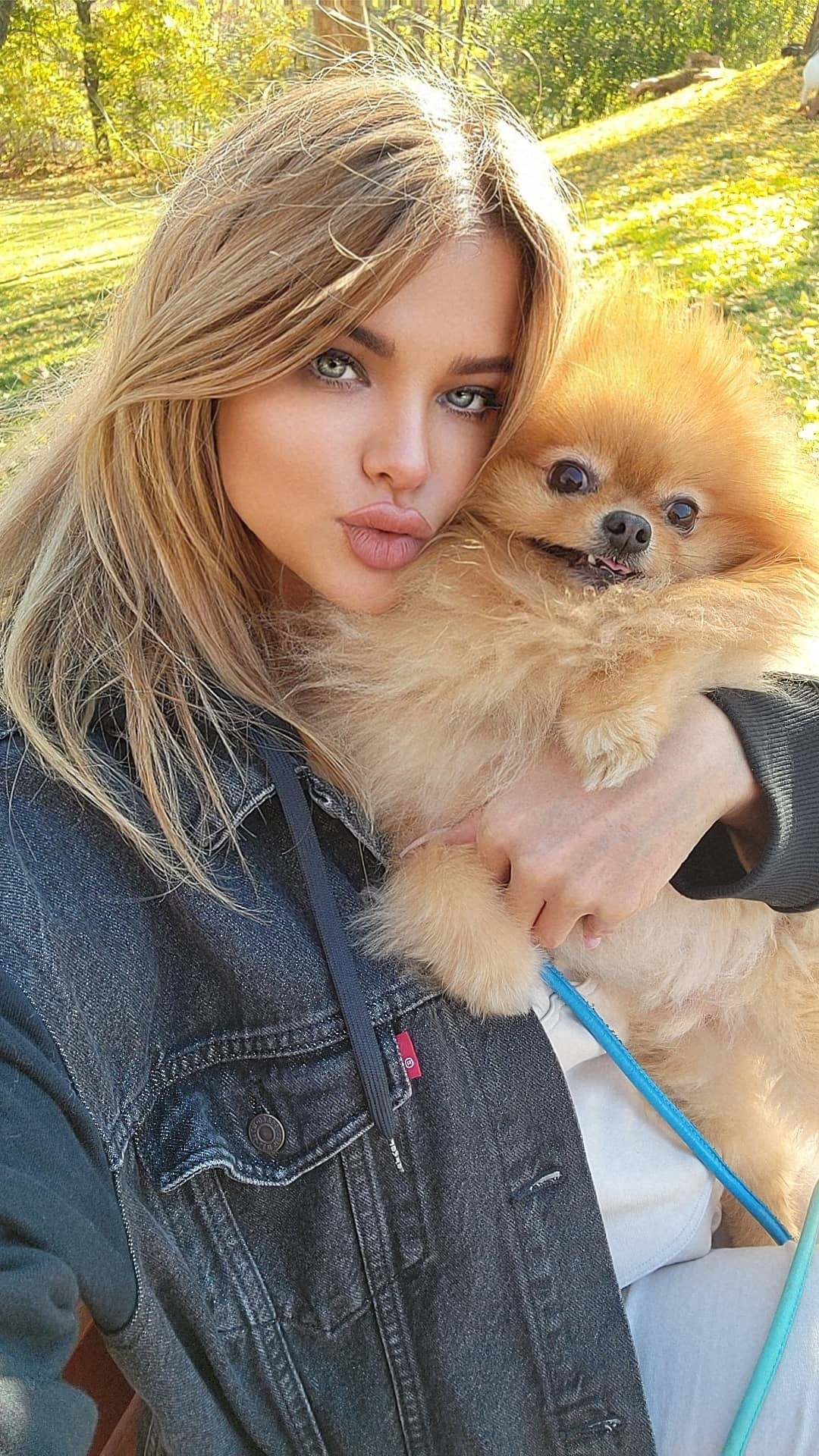 Dana Hamm with her dog