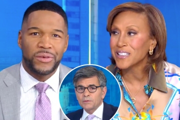 GMA's Robin Roberts throws shade at Michael Strahan & George Stephanopoulos 