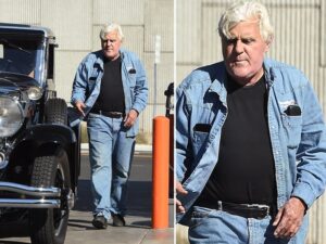 Jay Leno Cruising in Vintage Bentley and Back Onstage at Comedy Club
