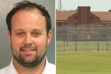 Josh Duggar's Thanksgiving meal revealed as he spends first holiday in prison