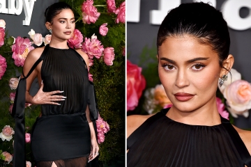 Kylie blasted for her infamous 'boob grab' as star poses in sexy black dress