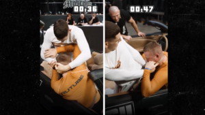 Man Nearly Chokes Jiujitsu Opponent W/ Actual Seat Belt In Insane Video