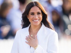 THE HAGUE, NETHERLANDS - APRIL 15: Meghan, Duchess of Sussex attends a reception for friends and family of competitors of the Invictus Games at Nations Home at Zuiderpark on April 15, 2022 in The Hague, Netherlands. (Photo by Samir Hussein/WireImage)