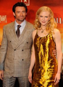 Nicole Kidman and Hugh Jackman attend "Australia" premiere in 2008.