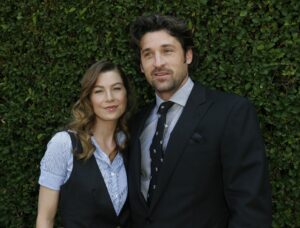 Ellen Pompeo and Patrick Dempsey during The Rape Treatment Center Annual Brunch Hosted by the Cast of Grey's Anatomy at Private Residence in Beverly Hiils, California, United States. (Photo by Donato Sardella/WireImage)