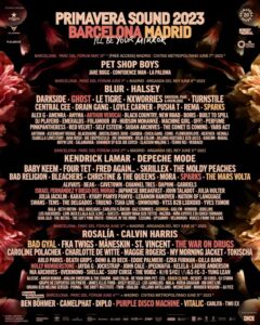 Primavera Sound announces Skrillex, Halsey, Kendrick Lamar, Calvin Harris, Fred again.. and more for 2023 festivals