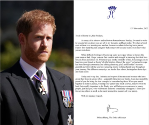 Prince Harry Talks About Coping With 'Pain And Grief' In Emotional Letter