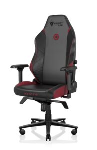 A black and red Star Wars gaming chair.
