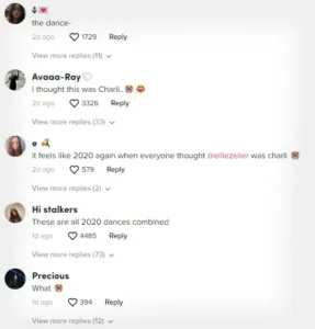 TikTok commenters react to Kellyss Charli dance copy