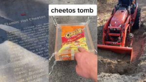 TikToker goes viral building massive 3,000 pound tomb for Flamin’ Hot Cheetos