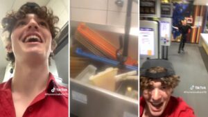 TikToker quits McDonald’s job mid-shift after being asked to wash dishes