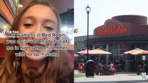 TikToker sparks debate after not tipping her high school bully at Red Robin