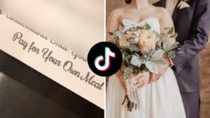 TikToker stunned as wedding invitation asks guests to pay for their own meals