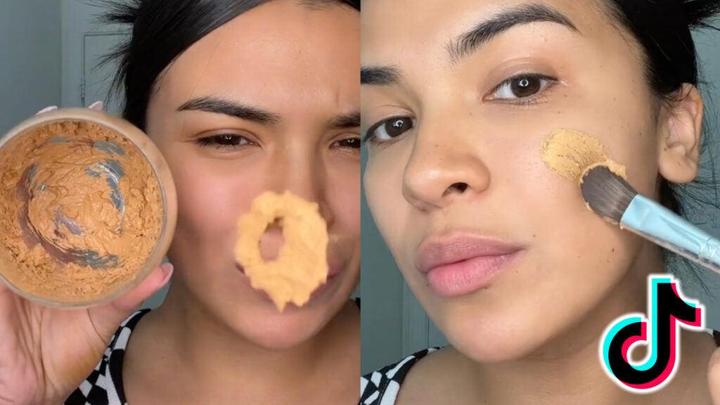 TikTokers are whipping their foundation in viral makeup trend