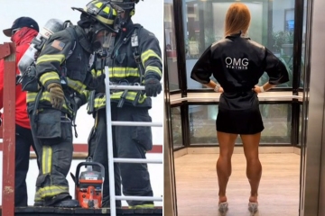 I’m a firefighter & bikini model - people love my transformations out of uniform