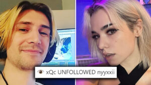 xQc and Nyyxxii spark breakup rumors after unfollowing each other on social media