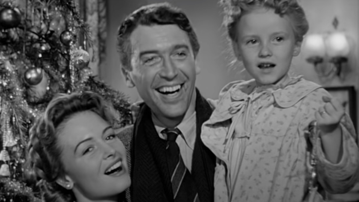 photo of a family in tis a wonderful life christmas movie classic