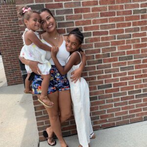 Teen Mom Briana DeJesus, pictured here with her daughters Nova and Stella, shared photos and videos of her Barbie-themed Christmas tree
