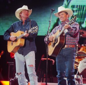 Alan Jackson shared a throwback photo of him and fellow musician George Strait earlier this week