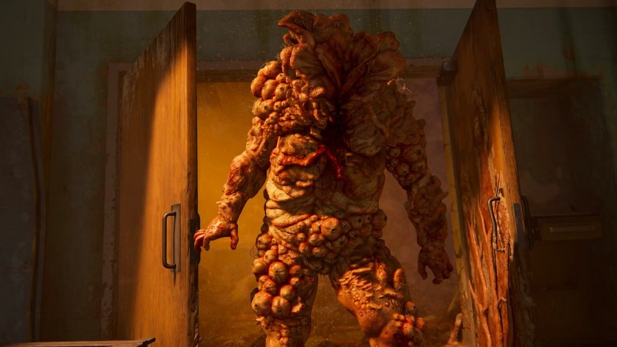 The enormous, pustule-covered Bloater infected is a formidable boss in The Last of Us.