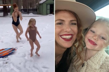 Little People fans divided after Audrey lets daughter run barefoot in the snow