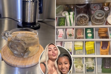 Kim's daughter North, 9, gives fans look inside mom's designer tea collection