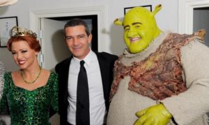 Shrek The Musical Meets Puss In Boots - Antonio Banderas Photocall