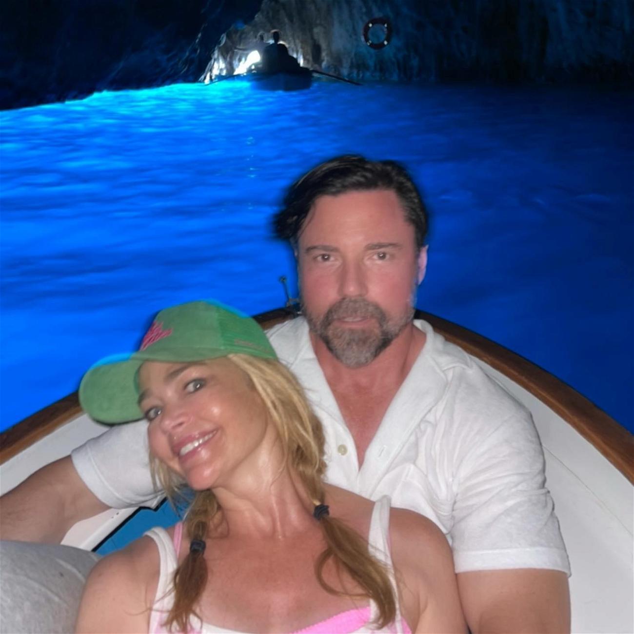 Denise Richards and Aaron at the Blue Grotto