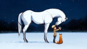 An image from "The Boy, the Mole, the Fox and the Horse."