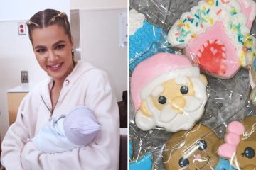 Khloe teases her son's name as she shares new photo of Christmas cookies
