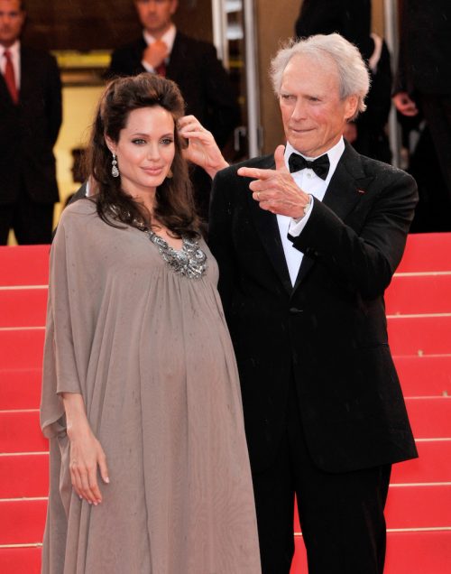 Angelina Jolie and Clint Eastwood at the premiere of 