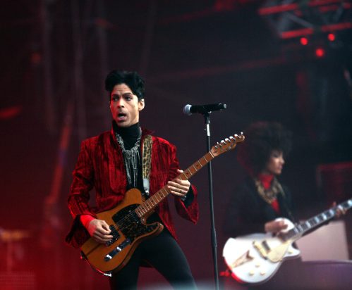 Prince performing in Budapest in 2011