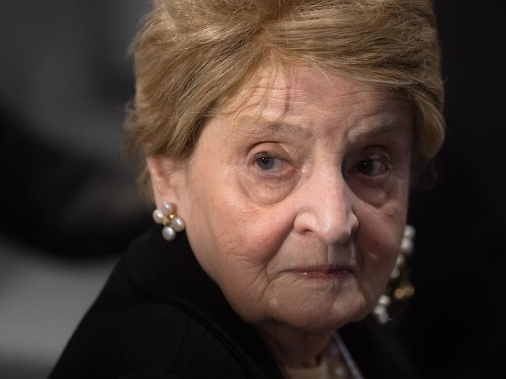 Closeup of Madeleine Albright