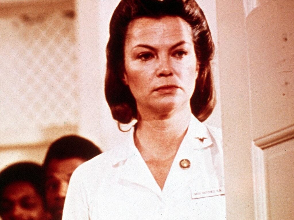 Louise Fletcher as Nurse Ratched in One Flew Over The Cuckoo