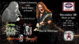 Ex-MEGADETH Bassist DAVID ELLEFSON To Team Up With HELSTAR Singer JAMES RIVERA For 'Night Of Jamming' In Houston