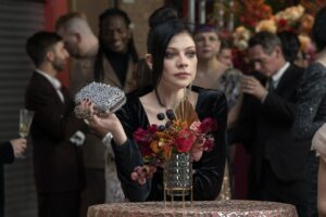 Michelle Trachtenberg as Georgina Sparks in season two of HBO Max's Gossip Girl.