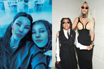Kim & North, 9, look unrecognizable as pair transform into Avatar characters