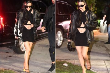 Kylie Jenner flashes the flesh and exposes midriff in daring cut-out dress