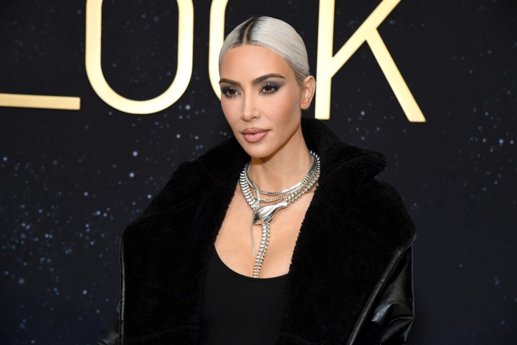 LOS ANGELES, CALIFORNIA - OCTOBER 26: Kim Kardashian attends as Tiffany & Co. celebrates the launch of the Lock Collection at Sunset Tower Hotel on October 26, 2022 in Los Angeles, California. (Photo by Jon Kopaloff/Getty Images for Tiffany & Co.)